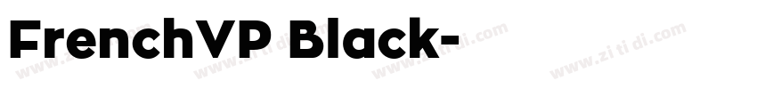 FrenchVP Black字体转换